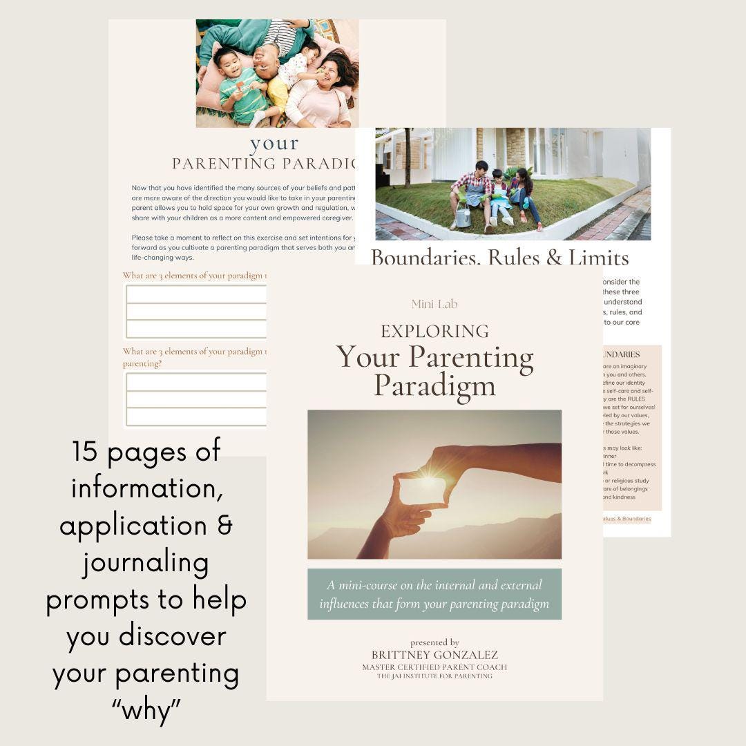 Mini-Lab: Exploring Your Parenting Paradigm
